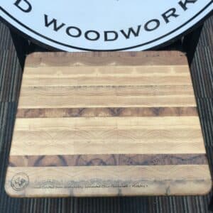 Durable end-grain Hickory cutting board