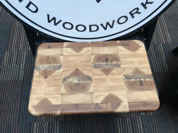Medium end-grain Hickory cutting board