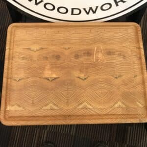 End grain honey locust with juice groove