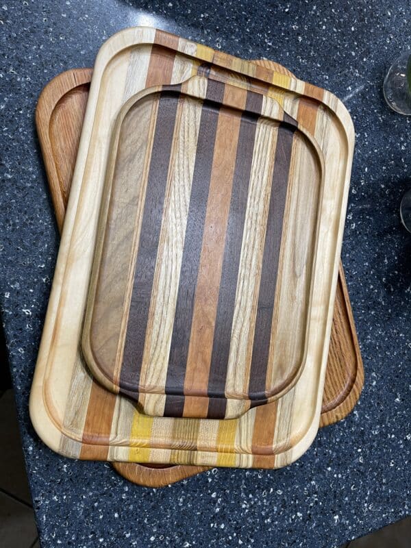 Light weight serving trays